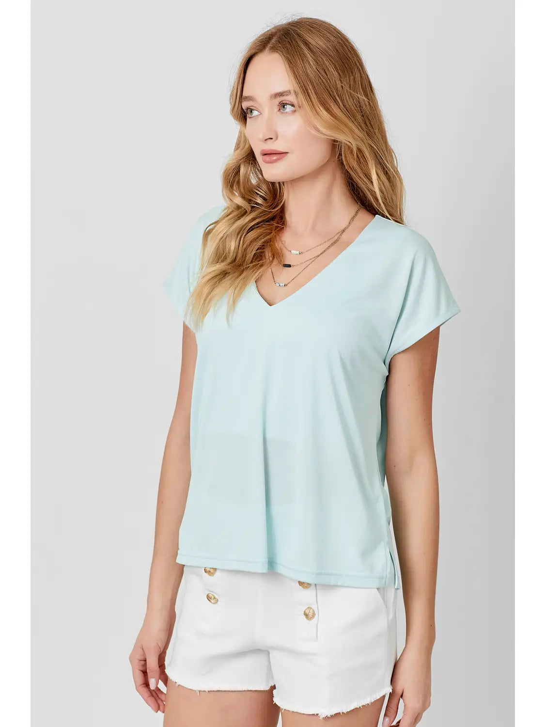 Modal v neck top