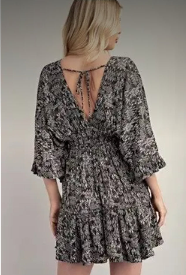 Flutter Sleeve Dress