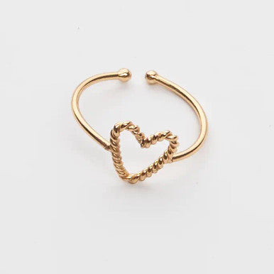 Mini Heart Ring 18Kt Gold Filled